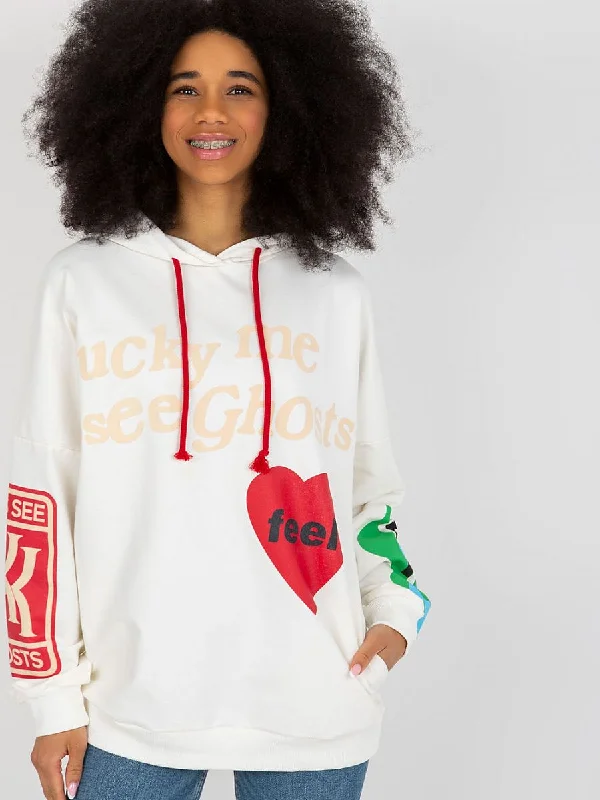 Sweatshirt Fancy Hoodie with Puffed Sleeves Voluminous Trendy