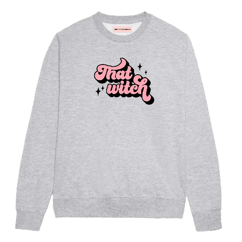 That Witch Feminist Sweatshirt Hoodie with Set-In Sleeves Structured Classic