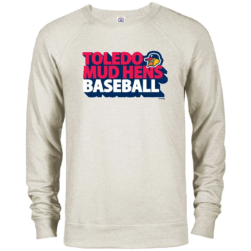 Toledo Mud Hens Schon French Terry Crewneck Sweatshirt Hoodie Crop Top Short Trendy