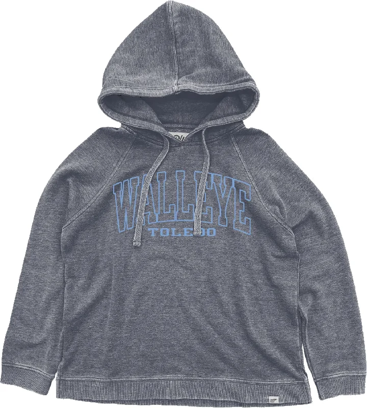 Toledo Walleye Open Burn Ladies Hoodie Hooded Sweatshirt Casual Wear Street Style